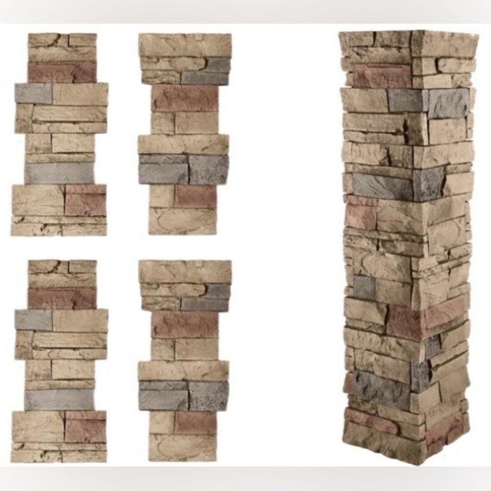 Two Gen Stone Desert Sunrise Pillar Panels